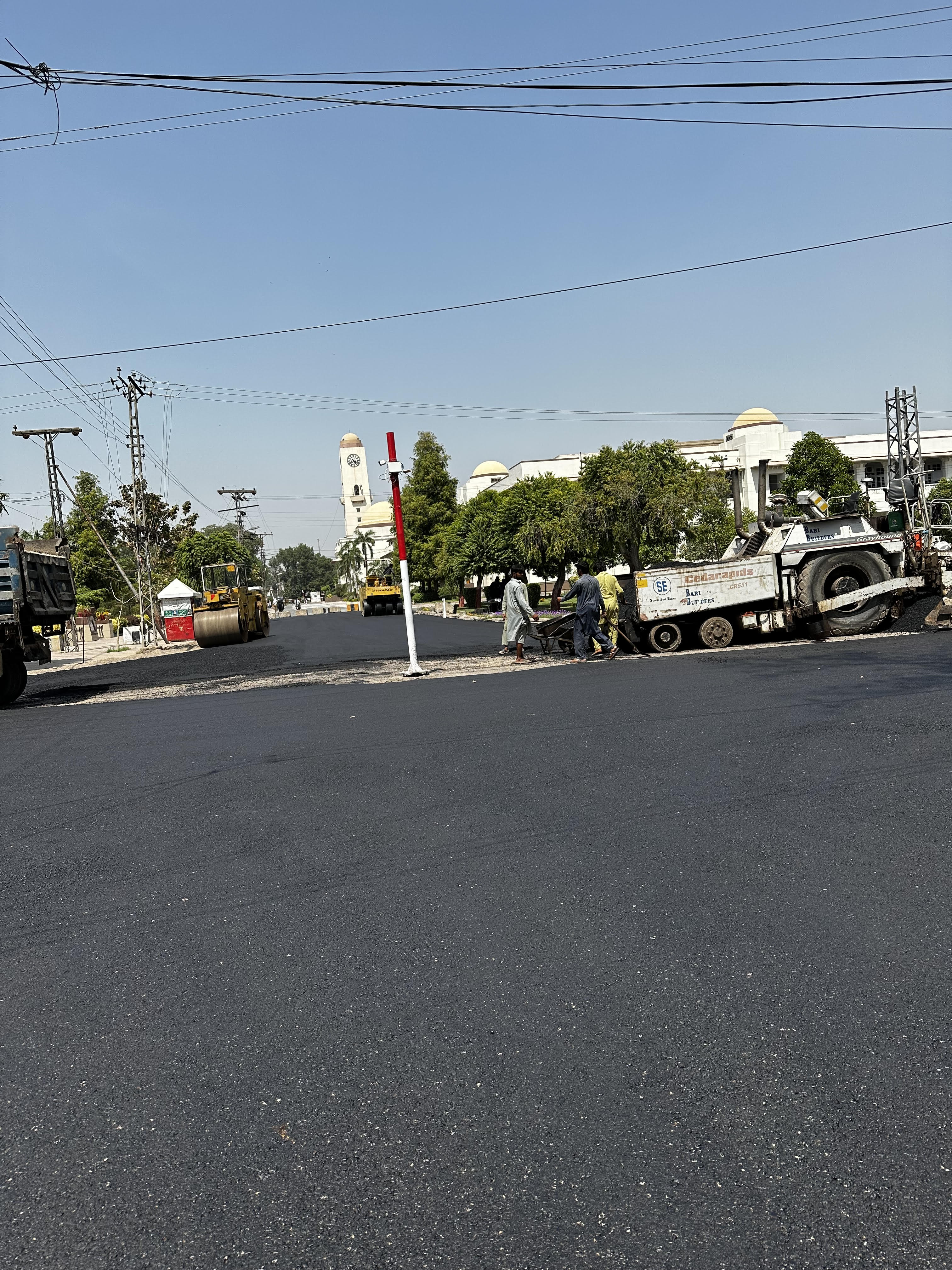 Road surfacing project