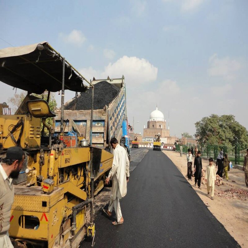Road construction near Multan shrine